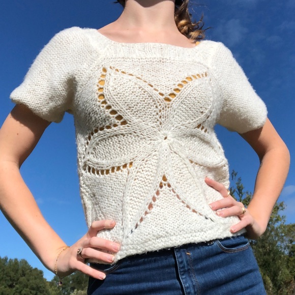 Kersh Tops - 5/$25 Knit Flower Top